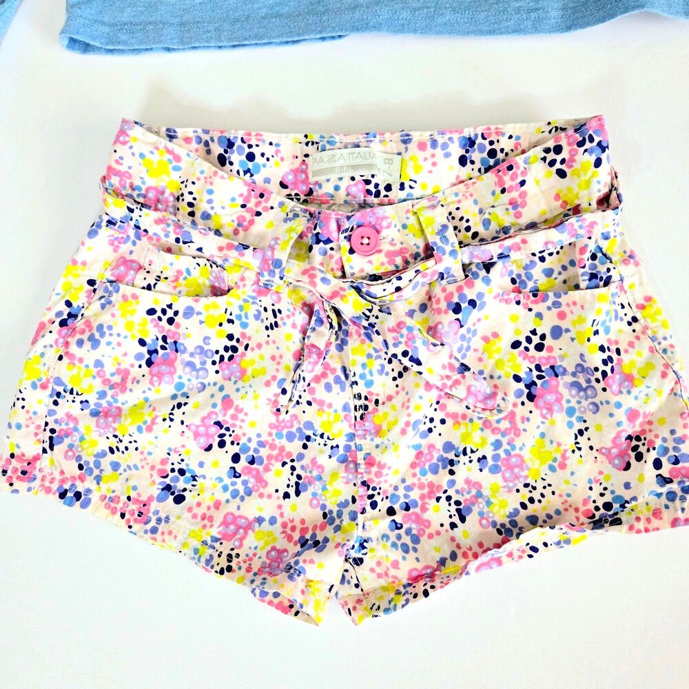 SET of CHILDREN PLACE & PIAZZA ITALIA Tee Shirt & Shorts Bundle Girl Size 7/8 M - Picture 4 of 7